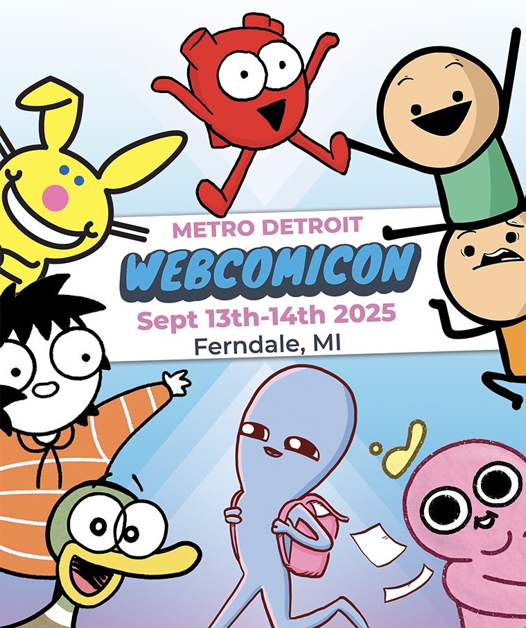 Webcomicon is back! 🤩

This year’s event takes place September 13–14 in the Detroit area and will host many of your favorite GoComics creators. Tickets are available now! More info here: webcomicon.net