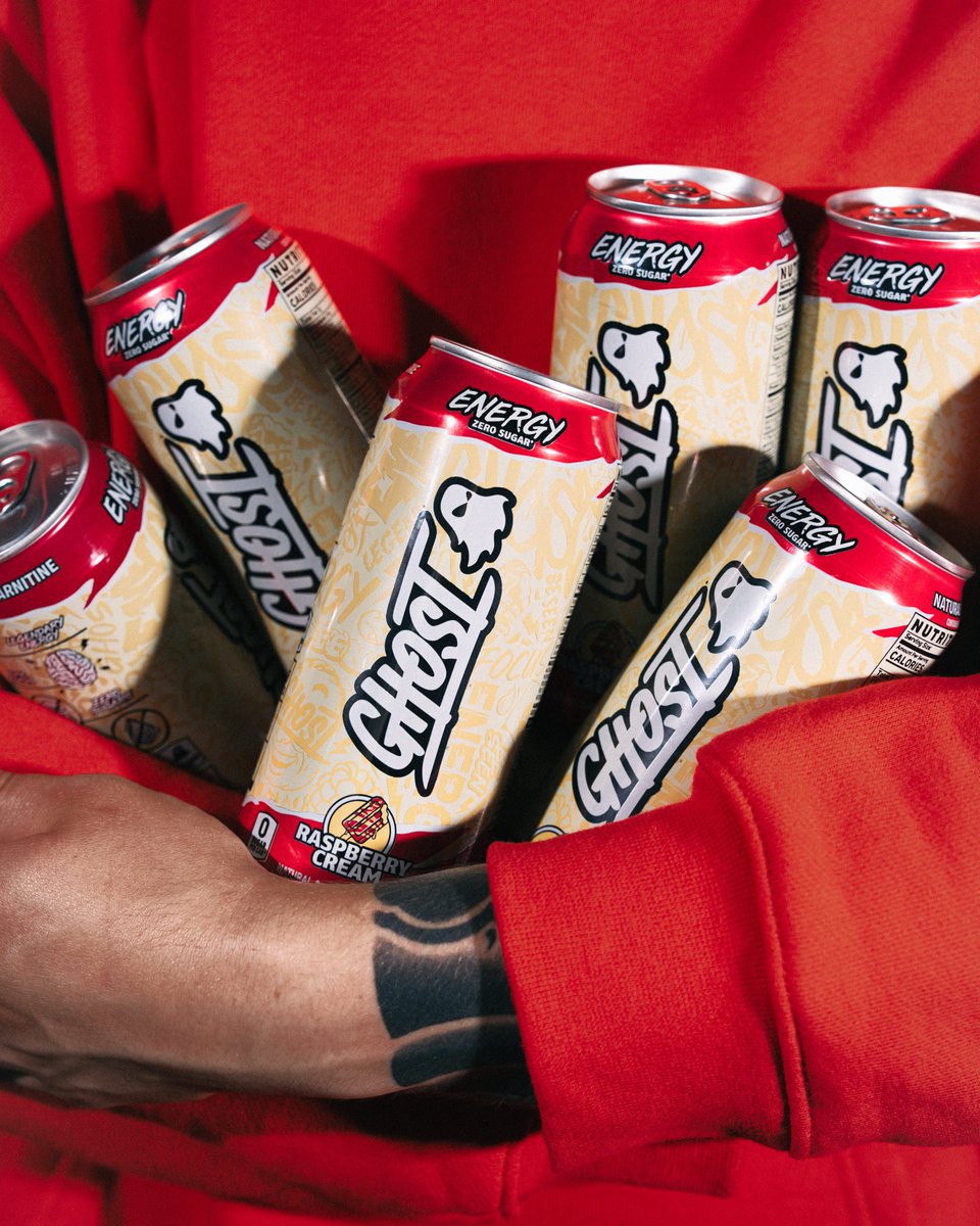 A cream come true 🙃

Be one of the first to cop GHOST® ENERGY “RASPBERRY CREAM” by entering to SECURE A CAN on the GHOST® App TODAY from 12PM to 1PM CT (US only).