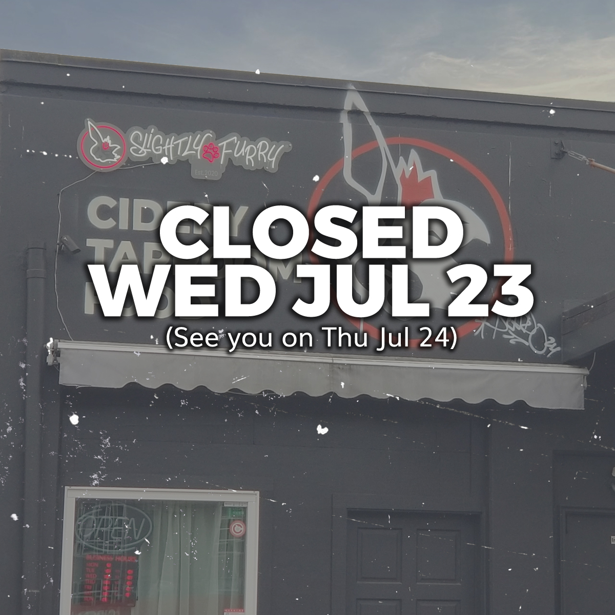 slightlyfurry's tweet image. Just a reminder, we'll be closed tonight for staff training and celebration. Wed Jul 30 will be Karaoke. See you tomorrow for Game Night!
#SouthEndPublicHouse #closed