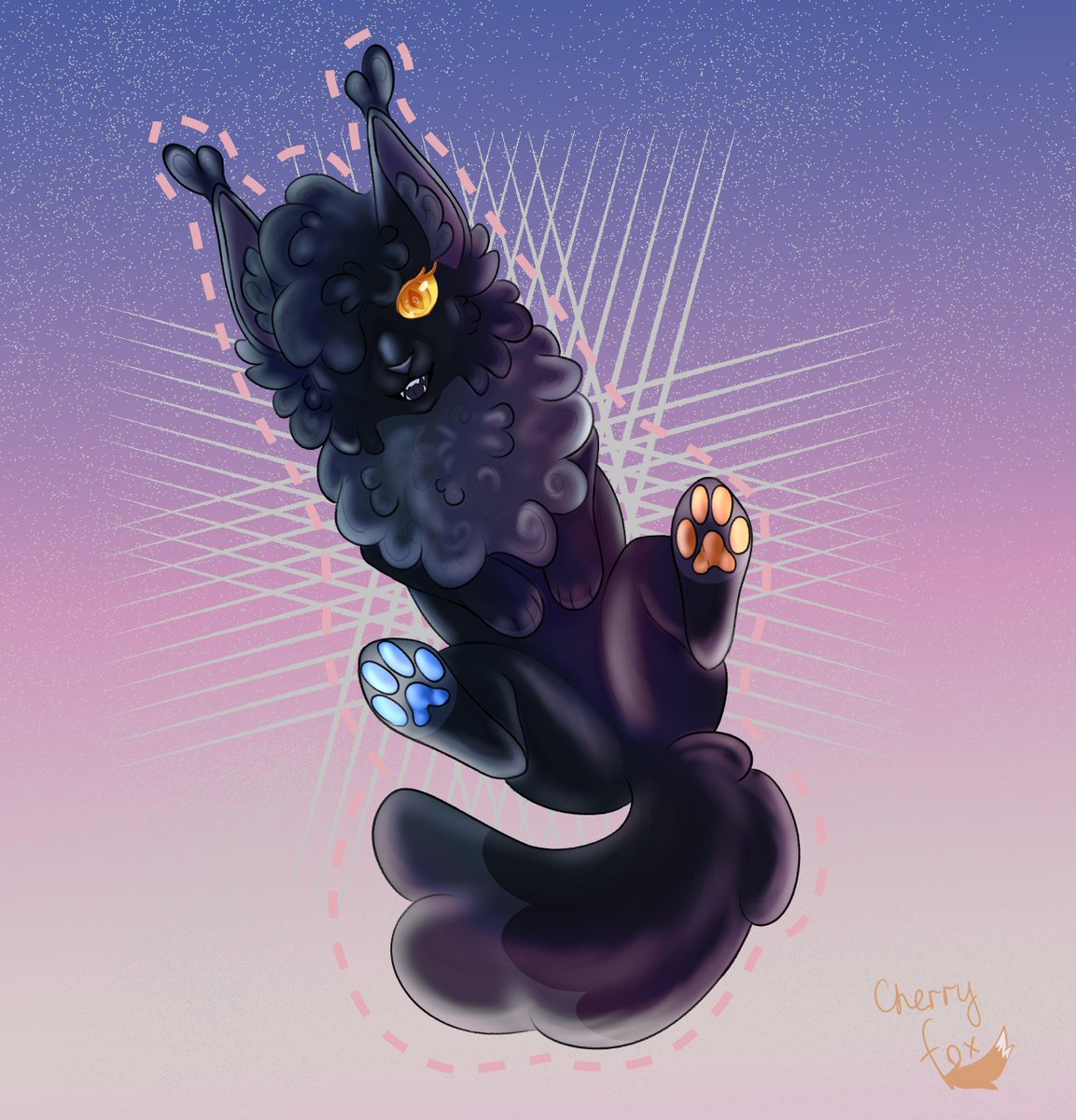 cherrys_fox's tweet photo. 🌌✨ ArtFight Attack for
ravenousdraagon!
This floofy space creature totally stole my heart 💜 I had so much fun drawing those contrasting paw beans and big poofy curls!
#ArtFight2025 #FurryAttack #CuteOC #CelestialCreature #CherryFoxArt https://t.co/HFV8wUIFcI