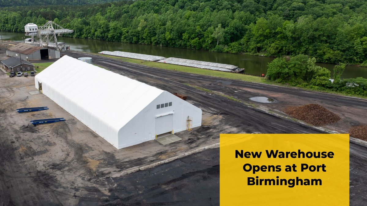 WatcoRail's tweet image. #ICYMI: Earlier this summer, Watco’s Port Birmingham opened a new 25,000-square-foot #warehouse designed specifically for #steel commodities. bit.ly/3ToIS8m