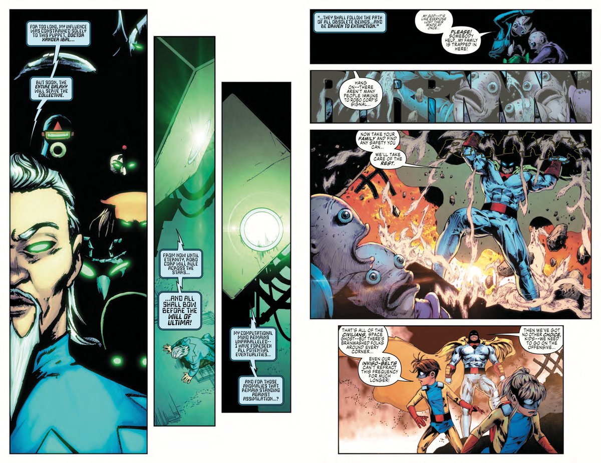 Peposed's tweet image. OUT NOW: Can Space Ghost survive the mind-bending machinations of Ultima? Find out in SPACE GHOST ANNUAL #1!
Meanwhile, the Planeteers converge on Manhattan — but their first meeting will be more explosive than they anticipated in CAPTAIN PLANET #2!
Both in comic shops NOW!