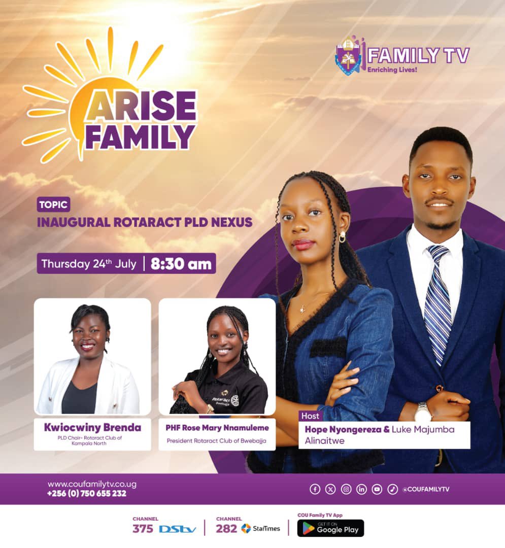 kanosug's tweet image. Tomorrow we shall be streaming live on @coufamilytv where we shall be represented by PLD chair @BrendaB56328 and President @nnamulemerose about “Inaugural Rotaract PLD Nexus”, tune in at exactly 8:30am.
#KANOsPLD