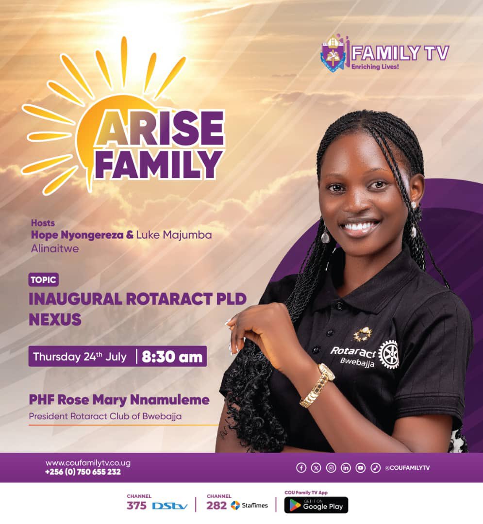 kanosug's tweet image. Tomorrow we shall be streaming live on @coufamilytv where we shall be represented by PLD chair @BrendaB56328 and President @nnamulemerose about “Inaugural Rotaract PLD Nexus”, tune in at exactly 8:30am.
#KANOsPLD