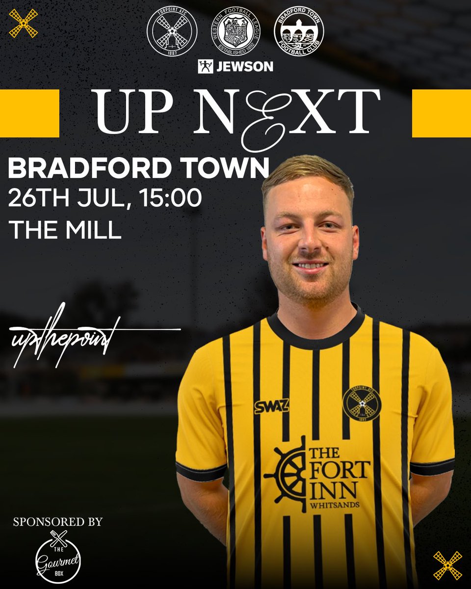 Torpoint AFC (@torpointafc) on Twitter photo ⚽️ | 𝙐𝙋 𝙉𝙀𝙓𝙏 𝘼𝙏 𝙏𝙃𝙀 𝙈𝙄𝙇𝙇
We open the 2025/26 <a href="/Jewson/">Jewson</a> <a href="/_WesternLeague_/">Western League</a> campaign on Saturday when <a href="/BradfordTownFC/">Bradford Town F.C.</a> visit The Mill!
<a href="/PLsportsnews/">PlymouthSportsNews</a> <a href="/swsportsnews/">South West Sports News</a> <a href="/devoncornwallfc/">S&W Devon & E Cornwall Football</a> <a href="/Cornishfootball/">Dave Deacon</a> <a href="/sportscornwall/">Cornwall Sports Media</a> ⚽️ | 𝙐𝙋 𝙉𝙀𝙓𝙏 𝘼𝙏 𝙏𝙃𝙀 𝙈𝙄𝙇𝙇
We open the 2025/26 <a href="/Jewson/">Jewson</a> <a href="/_WesternLeague_/">Western League</a> campaign on Saturday when <a href="/BradfordTownFC/">Bradford Town F.C.</a> visit The Mill!
<a href="/PLsportsnews/">PlymouthSportsNews</a> <a href="/swsportsnews/">South West Sports News</a> <a href="/devoncornwallfc/">S&W Devon & E Cornwall Football</a> <a href="/Cornishfootball/">Dave Deacon</a> <a href="/sportscornwall/">Cornwall Sports Media</a>