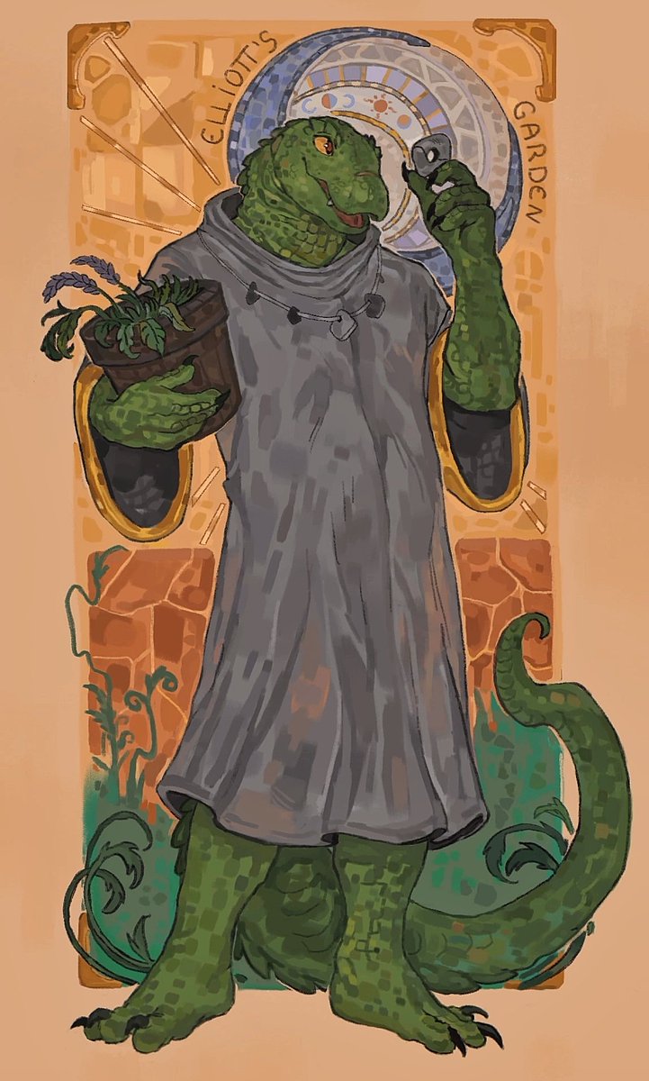 PascelFalcon's tweet image. Little mosaic for flustered-fish (artfight)