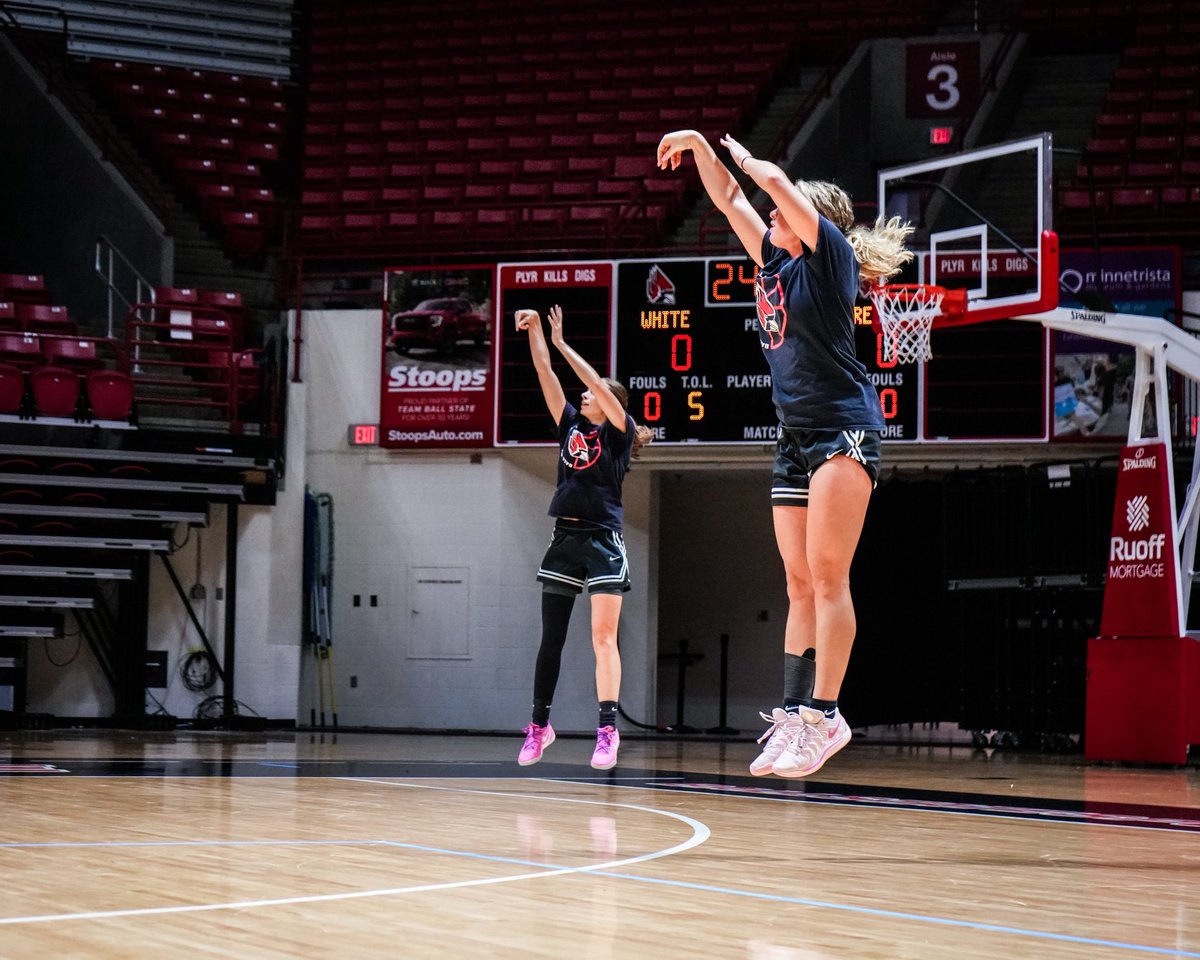 BallStateWBB's tweet image. getting shots 🆙
