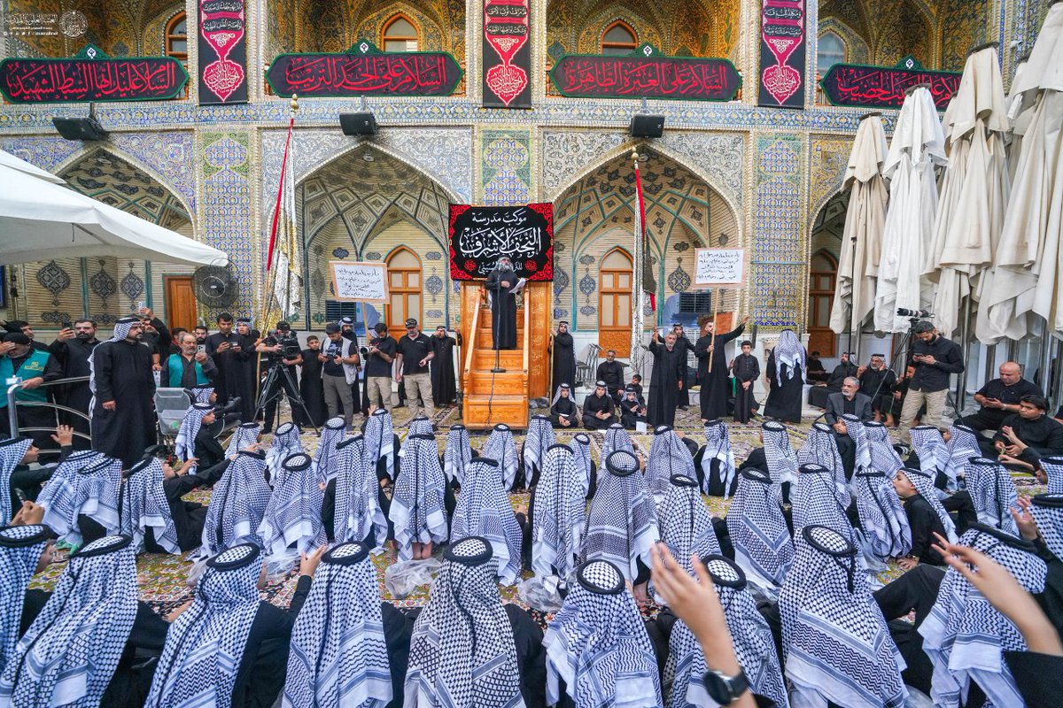 imamalinet_fa's tweet image. عزاداری نونهالان موکب مدرسه نجفاشرف در حرم مولای متقیان
نونهالان موکب مدرسه نجفاشرف، با عزاداری در جوار حرم پدر عالمیان، حضرت امیرالمؤمنین علی عليهالسلام، وفاداری به میراث حسینی و ولایتمداری را به تصویر کشیدند.