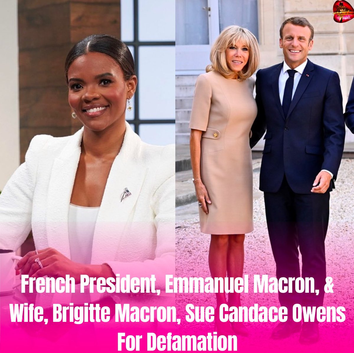 baddietvv's tweet image. French President, Emmanuel Macron, & Wife, Brigitte Macron, Sue Candace Owens For Defamation.
In a suit filed on Wednesday in Delaware against Owens and her businesses, the Macrons say Owens has engaged in ongoing defamatory attacks against them in order to elevate her media…