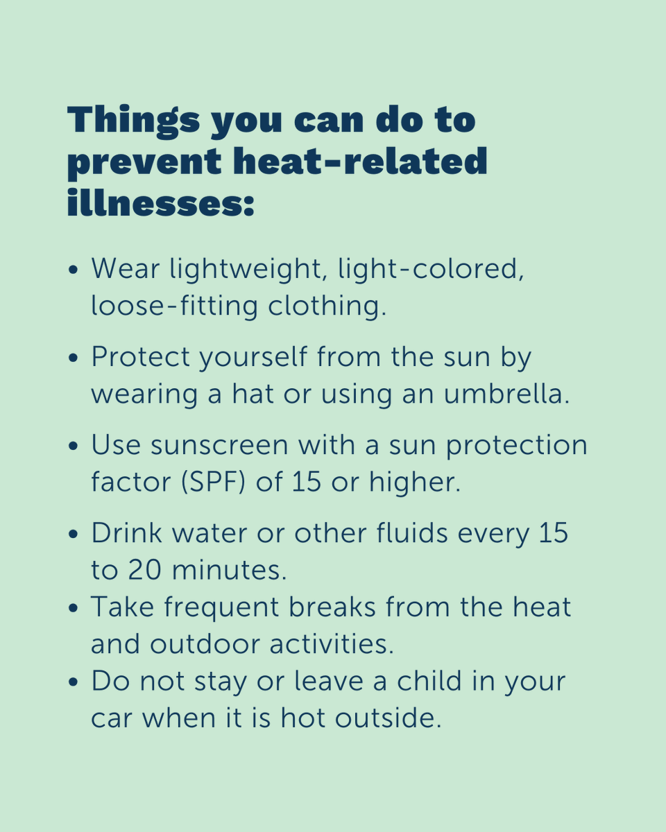 familydoctor's tweet image. Keep yourself and your family safe from the heat this summer! 🥵 Follow these tips to help prevent heat exhaustion and heatstroke: bit.ly/2KlLr5d