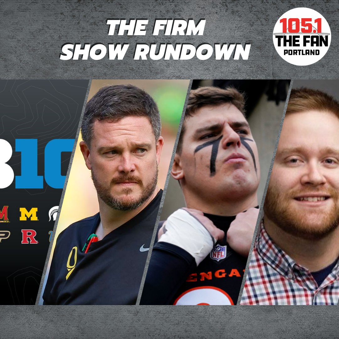 HarrisAndMarang's tweet image. On today's show w/@DannyMarang & Patrick Harris
🔘B1G 10 Media Days
🔘Dan Lanning on the podium
🔘NFL Holdouts and broken franchises
🔘@tysonalger joins at 11:15 to preview the Ducks
...and more - live on @1051TheFan now!