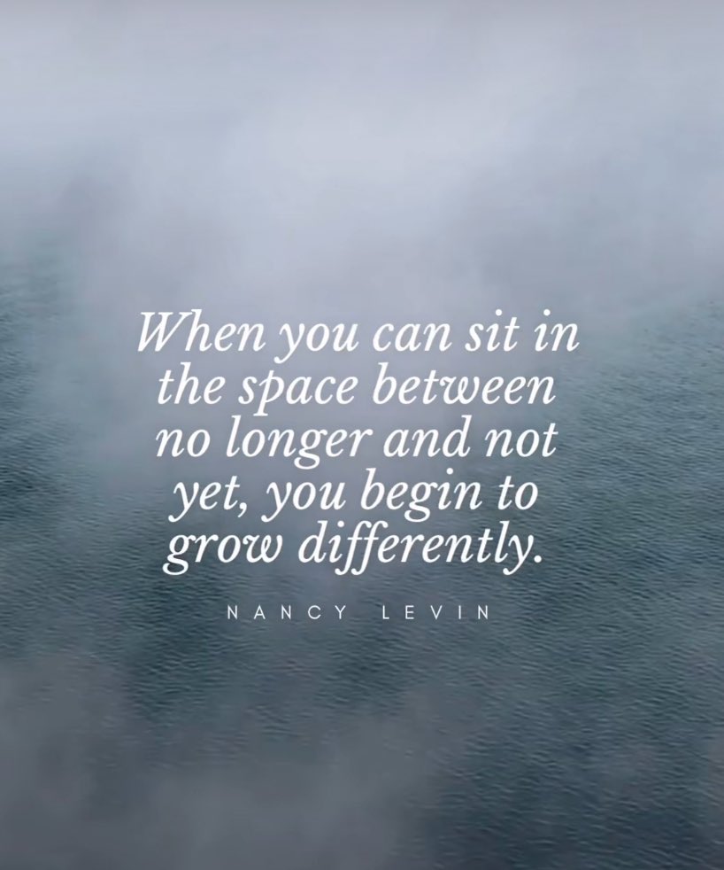 Drenderturmaud's tweet image. Such beautiful words for life, and the writing/publication journey. May we sit in the in between today 💜 #writingcommunity #kidlit