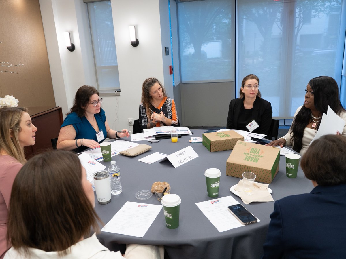 wim_ata's tweet image. The #ATAWomenInMotion Call on Washington began bright and early this morning! ☀️ Three Members of Congress addressed the group for breakfast before they headed out for an action-packed day of meetings on Capitol Hill. #WIMontheHill