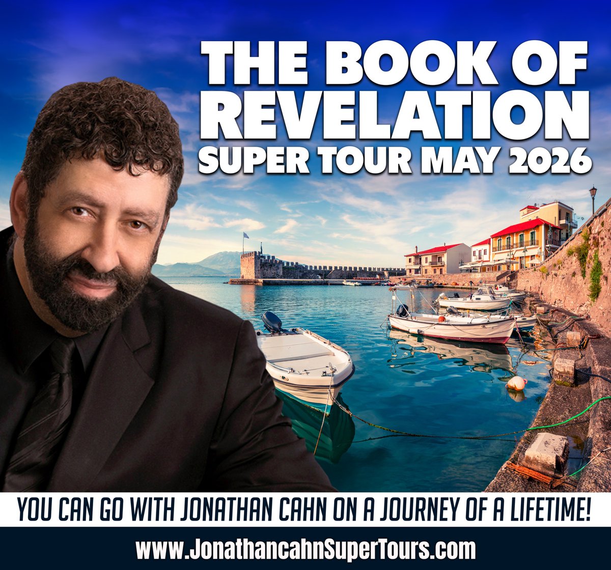 Jonathan_Cahn's tweet image. Join a special journey and adventure to the lands of the Book of Revelation, the Book of Acts, and the Footsteps of Paul.
👉To reserve your seat or for more info, click here: jonathancahnsupertours.com
#jonathancahn #jonathancahnlatest #RevelationTour #JourneyWithJonathanCahn