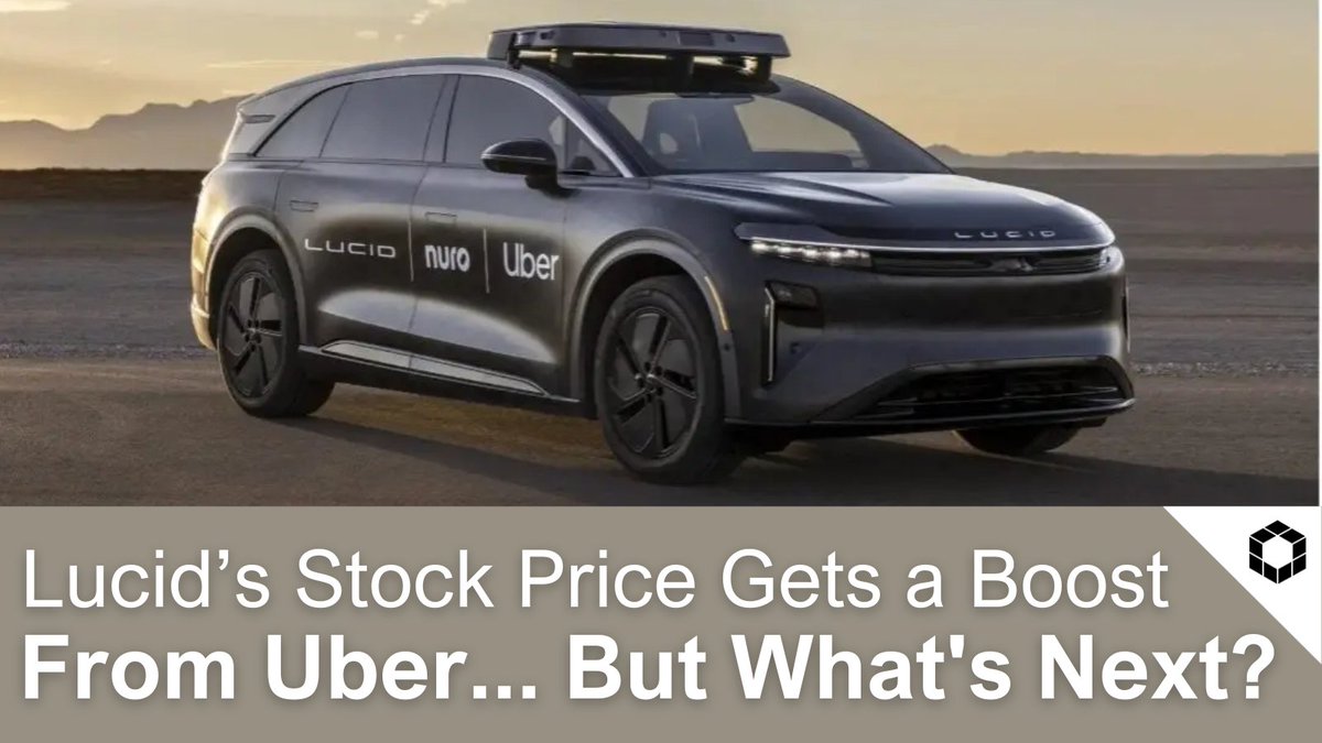 Stansberry's tweet image. Uber’s bold new move:
🚗 $300M into Lucid $LCID for luxury EVs
🤖 Nuro for self-driving tech
📱 $UBER app for demand
But will it work?
Read more about the (near) future of self-driving, plus 2 stocks that could beat $LCID: bit.ly/4m7Emr4