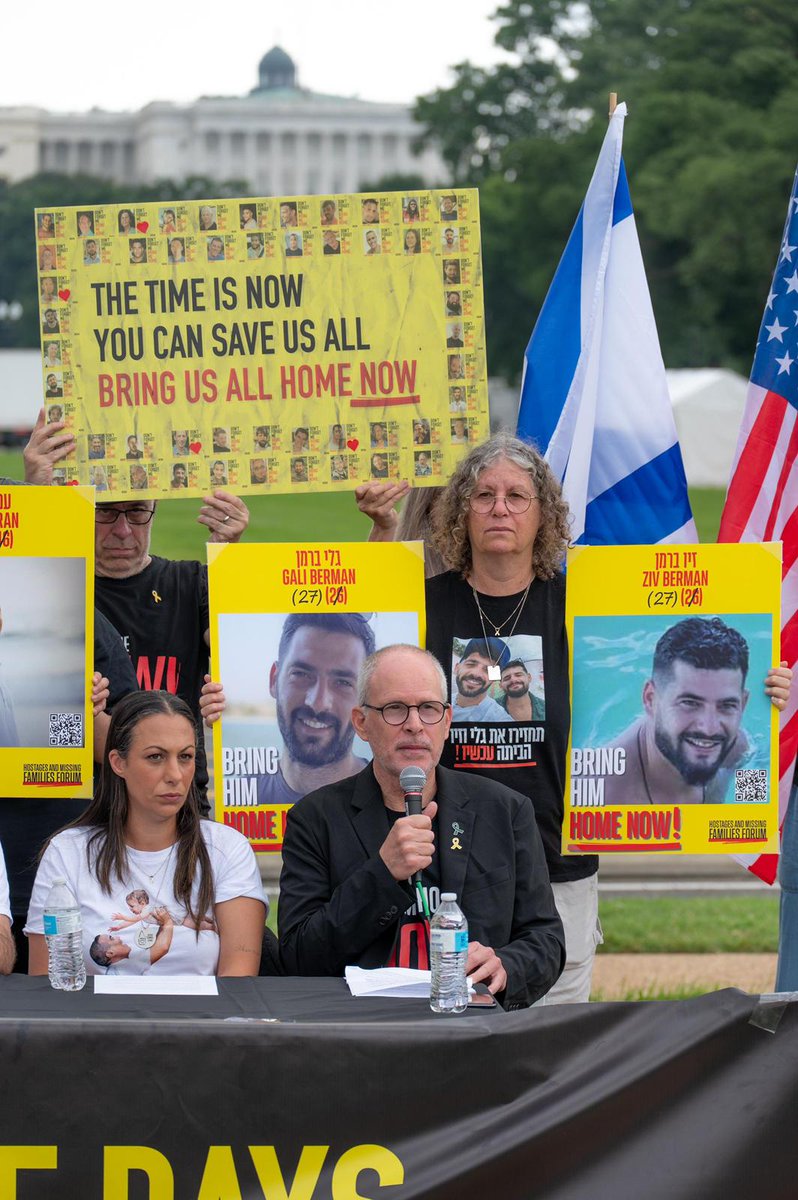 "I am here to say, without hesitation: this fighting puts the lives of the hostages at risk every single second. Every moment without a deal puts them in greater danger."

One year after a collapsed deal, hostage families and captivity survivors return to Capitol Hill with a