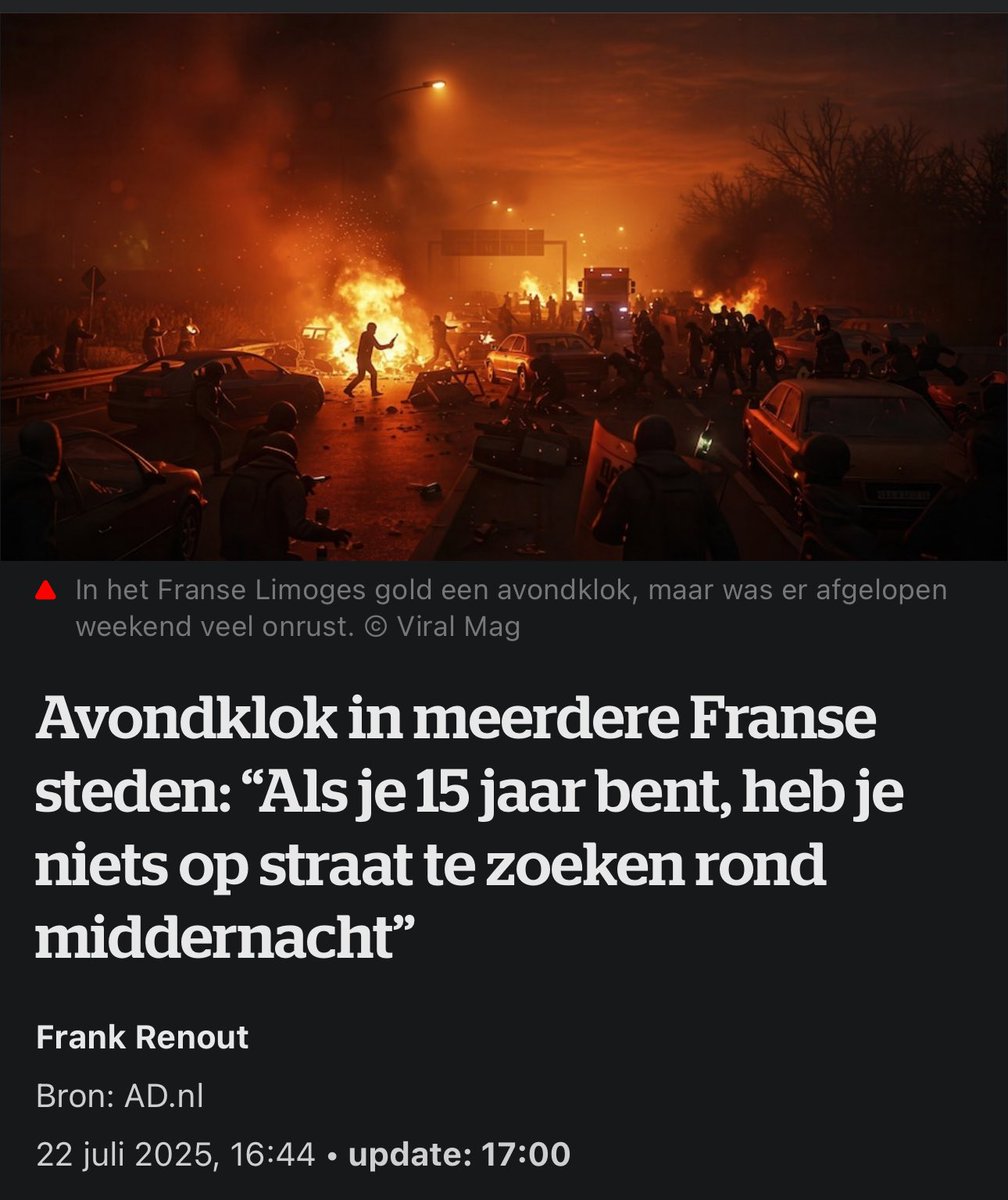 TimTubbax's tweet image. Zouden ze hier ook beter eens een voorbeeld aan nemen, en de ouders tevens verantwoordelijk stellen voor de daden van hun gebroed waarvan ze niet eens weten waar ze zitten en wat ze uitvreten..
Overal dezelfde problemen met dezelfde ‘jongeren’..🤷🏽♂️
hln.be/buitenland/avo…