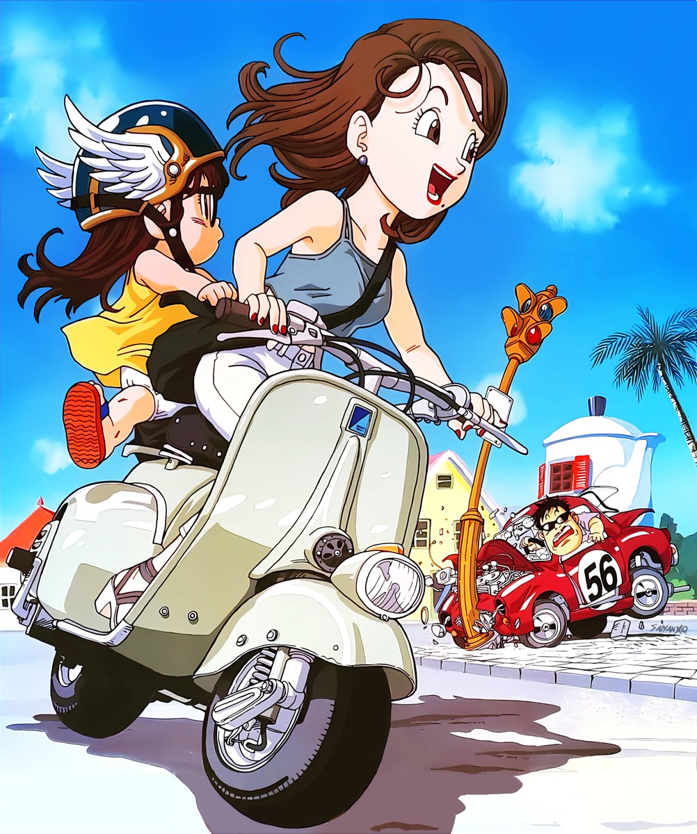 Dr. Slump Retro Artwork 1997 - 1999 (Ultra Rare) Midori & Arale's