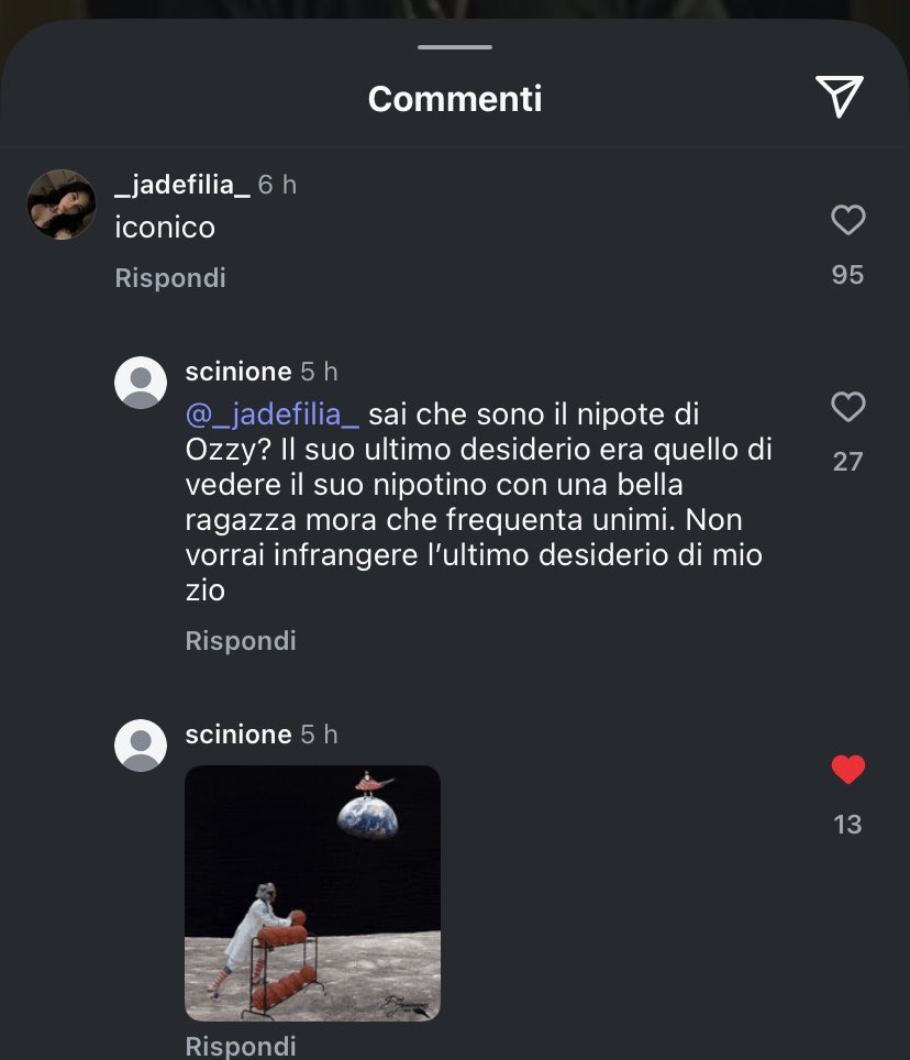 Credo di aver trovato quel SadTrunks su Instagram