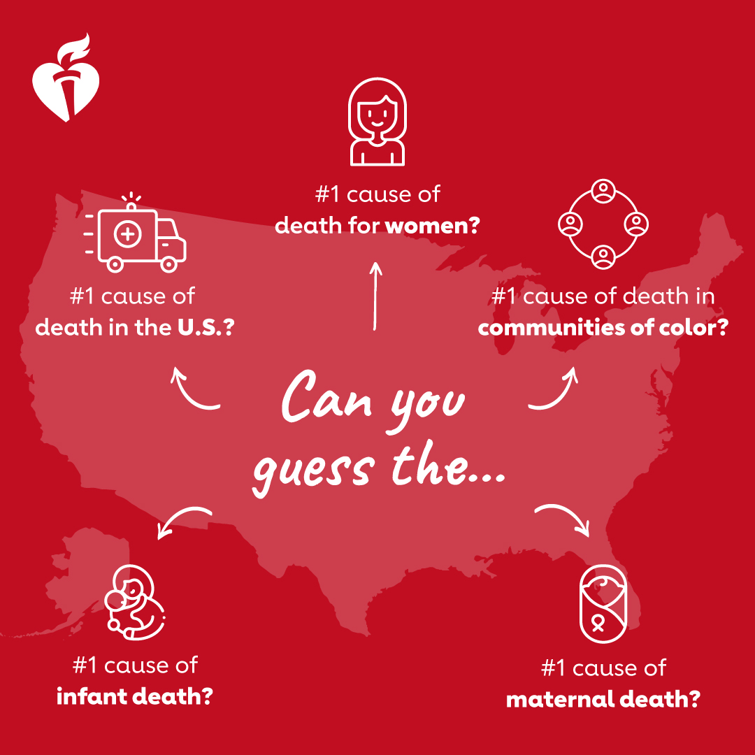 Answer: Cardiovascular Disease. It's the No. 1 killer in the U.S. and claims a life every 34 seconds. That's why fighting this disease is our top priority.  

From medical research to community advocacy, our work reaches everyone, including underserved communities ❤️