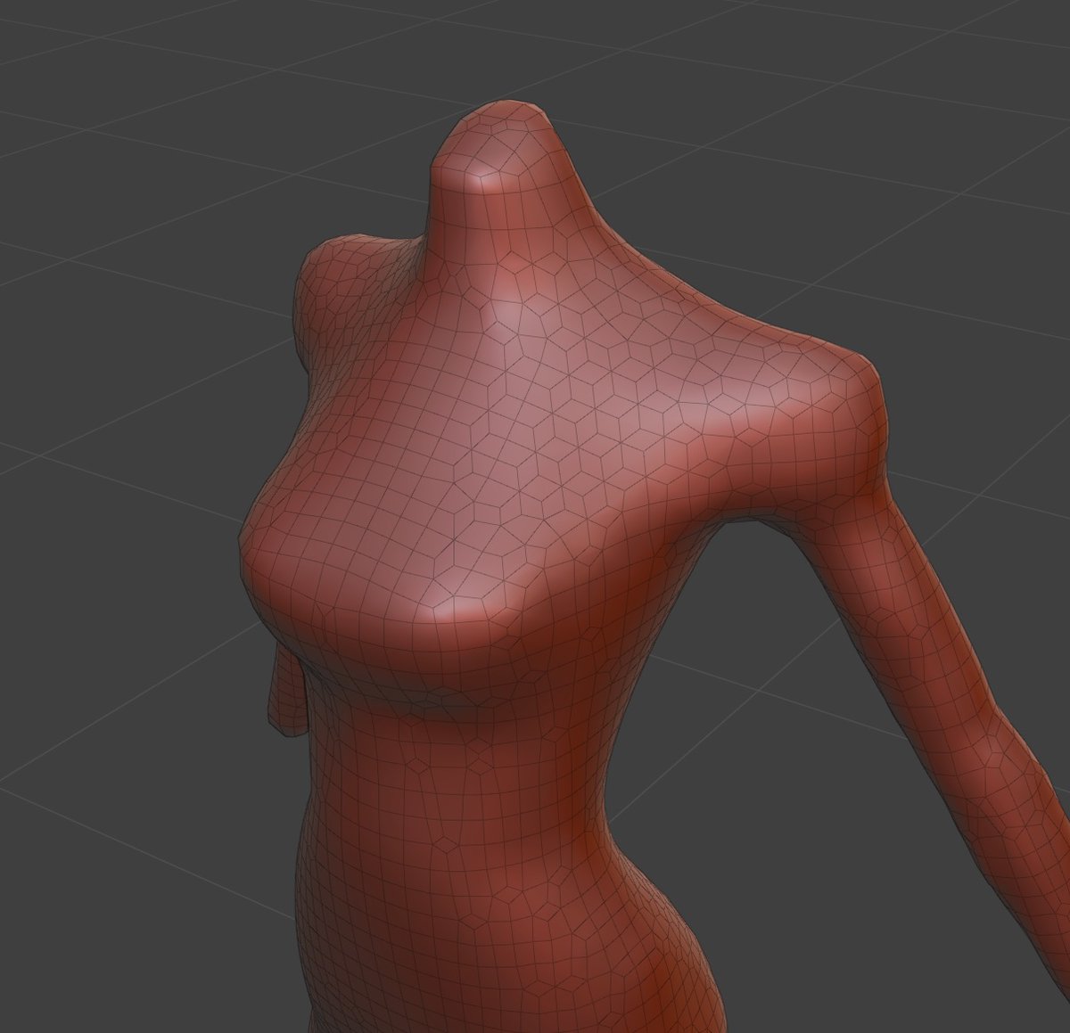 NESFERATU3D's tweet image. Sanakan WIP 3: Box Modeling vs. Sculpting
Spent a short amount of time modeling the foot from scratch when I quickly realized the scope of the project I'd signed up for.
I thought I could simply box model (extrude faces, add loop cuts, etc.) as with the female base mesh I made…