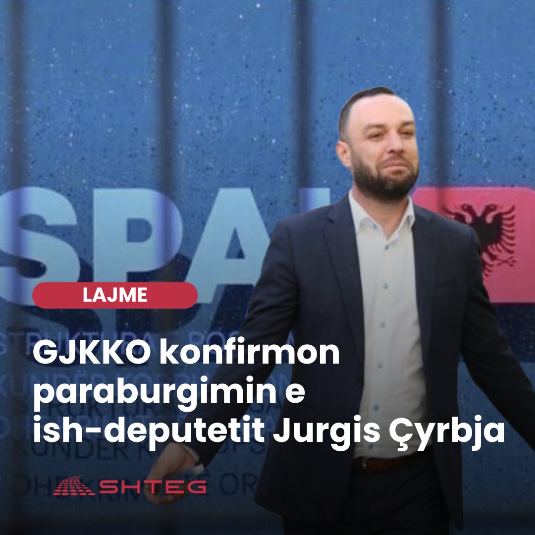 GJKKO konfirmon paraburgimin e ish-deputetit Jurgis Çyrbja

shteg.org/gjkko-konfirmo…
.
.
#SPAK #GJKKO #JurgisCyrbja #AhmetMasha #AltinHajri #JanPrenga #TIMS #SkyECC #Matrix #KrimIOrganizuar #Korrupsion #KorrupsionZgjedhor #SekretShtetëror #PartiaSocialiste #PS #DrejtoriaPolicise