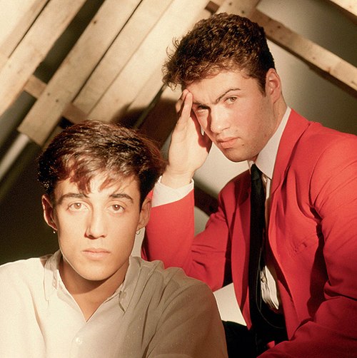 apreciousbox's tweet image. wham! photographed by eric watson, 1982