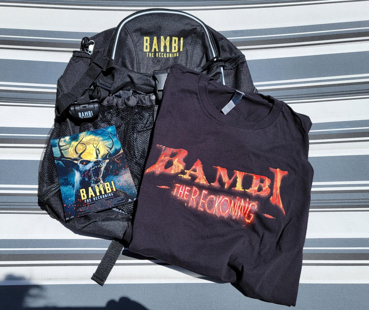 Bloody Disgusting (@bdisgusting) on Twitter photo WARNING: Bambi has been spotted! From the Twisted Childhood Universe, BAMBI: THE RECKONING releases in theaters on July 25. Thanks to <a href="/Bambi_horror/">Bambi: The Reckoning</a> for sending over this survival kit. Read our review of the public domain universe's most fun movie so far: bloody-disgusting.com/reviews/385723… WARNING: Bambi has been spotted! From the Twisted Childhood Universe, BAMBI: THE RECKONING releases in theaters on July 25. Thanks to <a href="/Bambi_horror/">Bambi: The Reckoning</a> for sending over this survival kit. Read our review of the public domain universe's most fun movie so far: bloody-disgusting.com/reviews/385723…