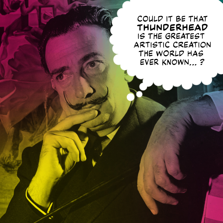 WesCraigComics's tweet image. THUNDERHEAD is on Kickstarter NOW:
shorturl.at/d6D3g
Some big celebrity endorsements coming in from the astral plane...
#hendrix #dali #kenkesey #lennon