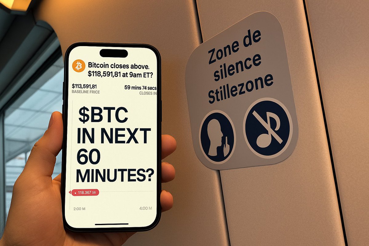 yekaza123's tweet image. You asked when hourly markets ?@trylimitless answered now markets are no longer 24/7 only hourly ❤️🔥
Limitless > perps
$BTC in the next 60 minutes: ⬆️ or ⬇️?
Odds at 50/50
Flip it 2x if you hit no perp would give you that 🙌
Update I got my prediction hit 🎯 but can't scream…