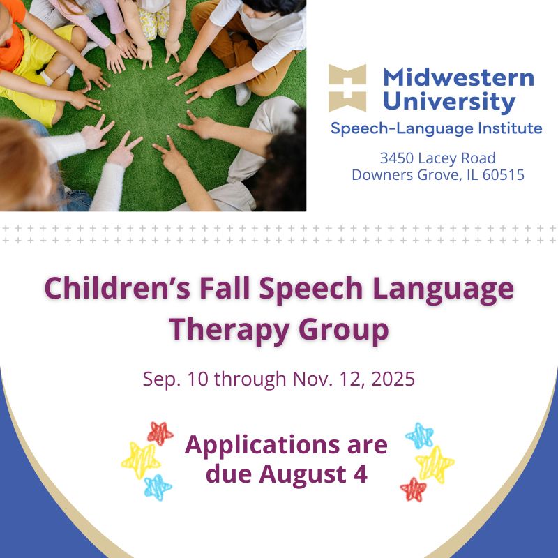 Register today for the Midwestern University Children’s Fall Speech Language Therapy Group. We offer the Explorers program for children ages 8-13. 
⭐️ Applications are due by August 4
⭐️ Information &amp; Application: bit.ly/FSLTGapplicati…
#DownersGrove
