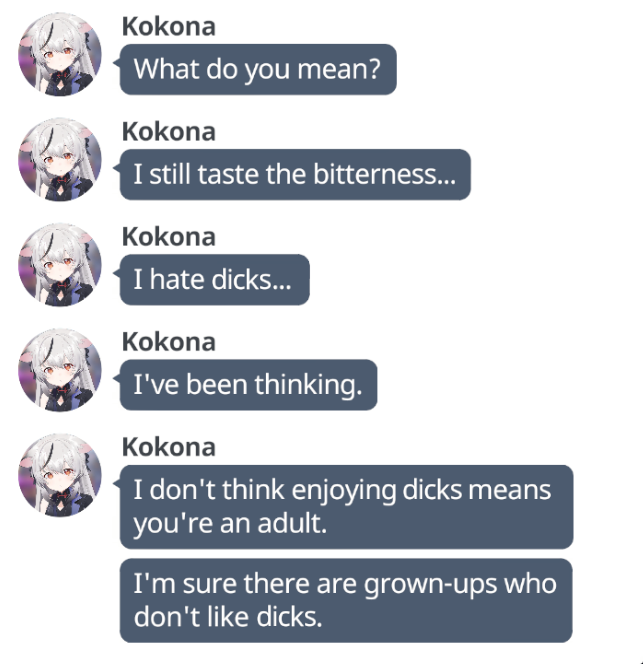 She will get used to it 😭