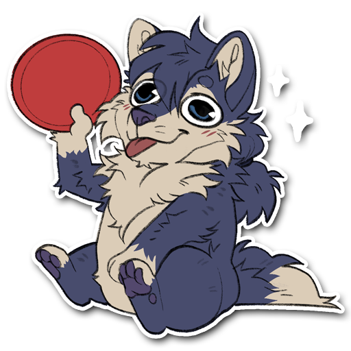 prawnzo_'s tweet image. &quot;Fwisbee is mineee!&quot;

🎨Gift from @Mothdusky!