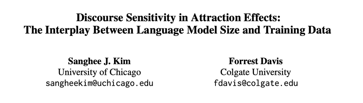 Sanghee__Kim's tweet image. New study on LMs and discourse sensitivity! We evaluate 25 LMs on their ability to prioritize discourse-relevant info, and find that (1) smaller & dialogue-trained models align closer to human patterns, while (2) larger/instruction models overuse structural or discourse cues.
