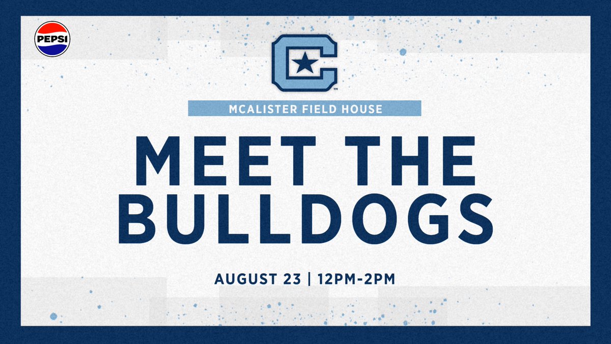 🗓️SAVE THE DATE! 

Meet The Bulldogs will be on Saturday, August 23rd in McAlister Field House! 🎉
