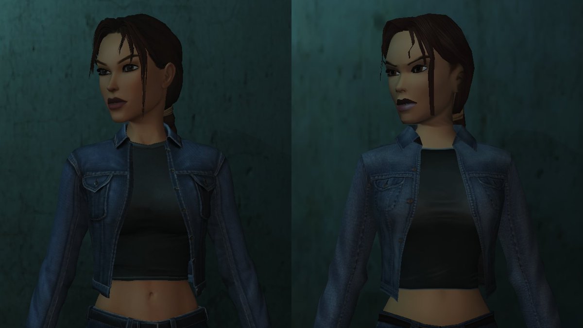 infinityTRaider's tweet image. Did you know?
In Tomb Raider AOD Remastered, the buttons on Lara Croft's denim jacket were mirrored from right to left to match women's clothing standards!
The OG graphics still display the jacket with the buttons on the left side, the traditional placement in men's clothing.