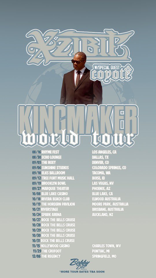 ChehadeTheKing's tweet image. Happy to finally announce XZIBIT and COYOTE are going on tour together 17 dates + more to be added!!! #KINGMAKER #COYOTEFORHIRE