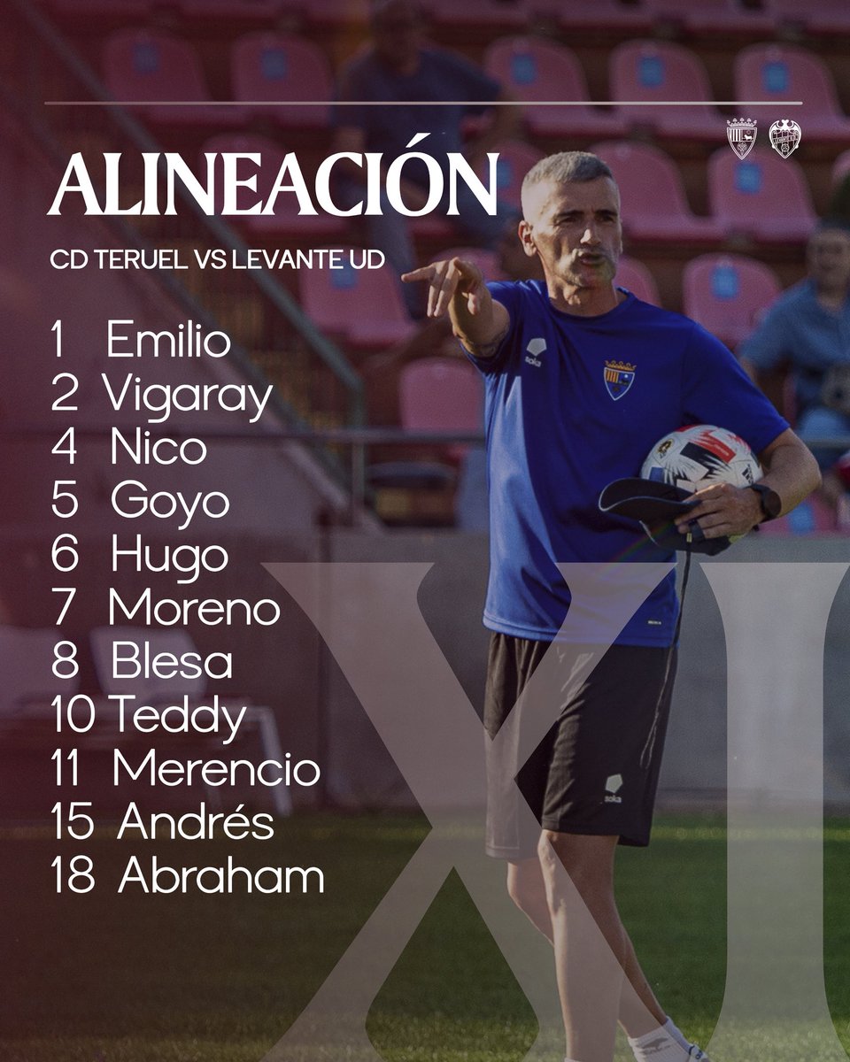 ❤️💙Ya tenemos XI para el primer partido de la pretemporada 

🆚 <a href="/LevanteUD/">Levante UD</a> 
🕒 20:00h
📍Pinilla

❤️💙#yaestamosaqui