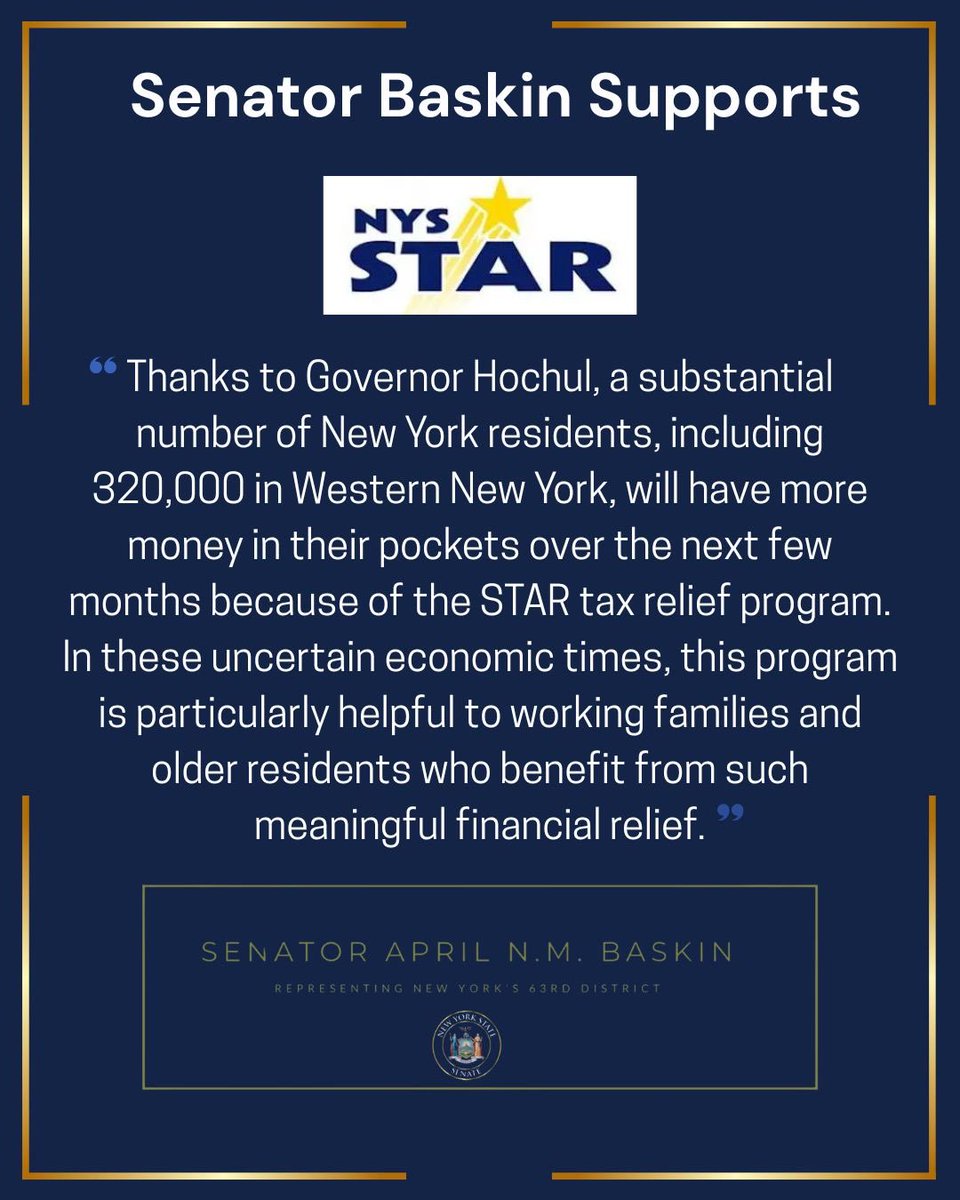 School Tax Relief (STAR) benefits thousands of eligible NYS homeowners