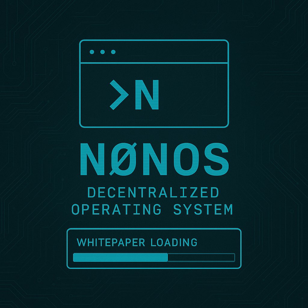 nonos_eth's tweet image. 2X.07.2025 — $NØNOS
>N. This week marks a historic milestone: the official whitepaper release of NØNOS, evolving from our original research document into a full technical specification.
“The Greatest Paradigm Shift in Computing History
NØNOS (Non-Operating System) represents…