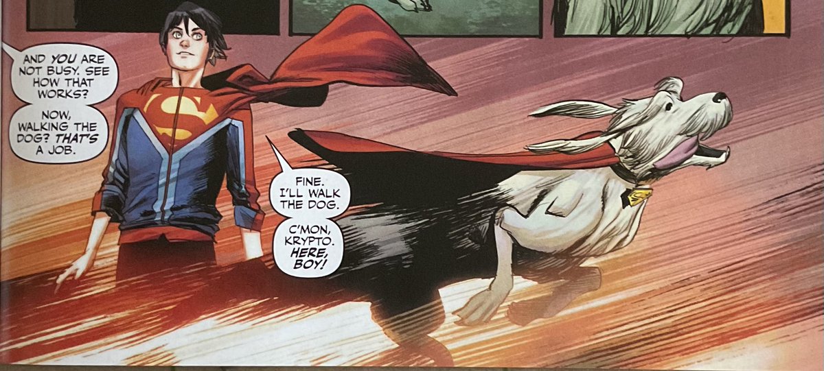 My review of Superman Unlimited #3-
comicboxcommentary.blogspot.com/2025/07/review…
A Krypto tie-in issue? 
But is that a de-aged Jon? A soft reboot?
Decent issue with the S:TAS Toyman.
