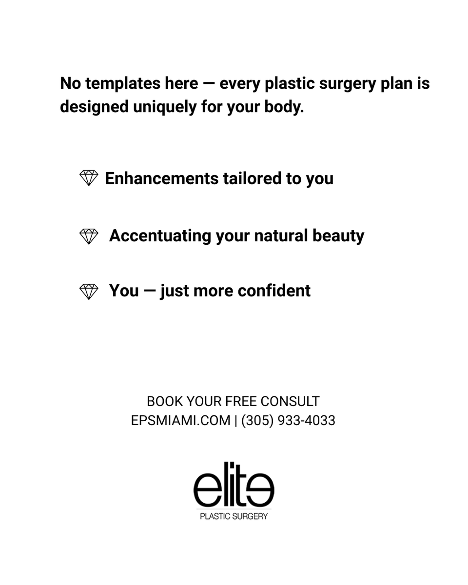 EPSMiami's tweet image. ✨ MADE FOR YOU ✨
No templates. No shortcuts. Just expert artistry tailored by Dr. Salama.
💎 Personalized enhancements
💎 Accentuating natural beauty
💎 Confidence that’s all yours
📲 (305) 933-4033
🌐 epsmiami.com
#MadeForYou #plasticsurgery #DrSalama