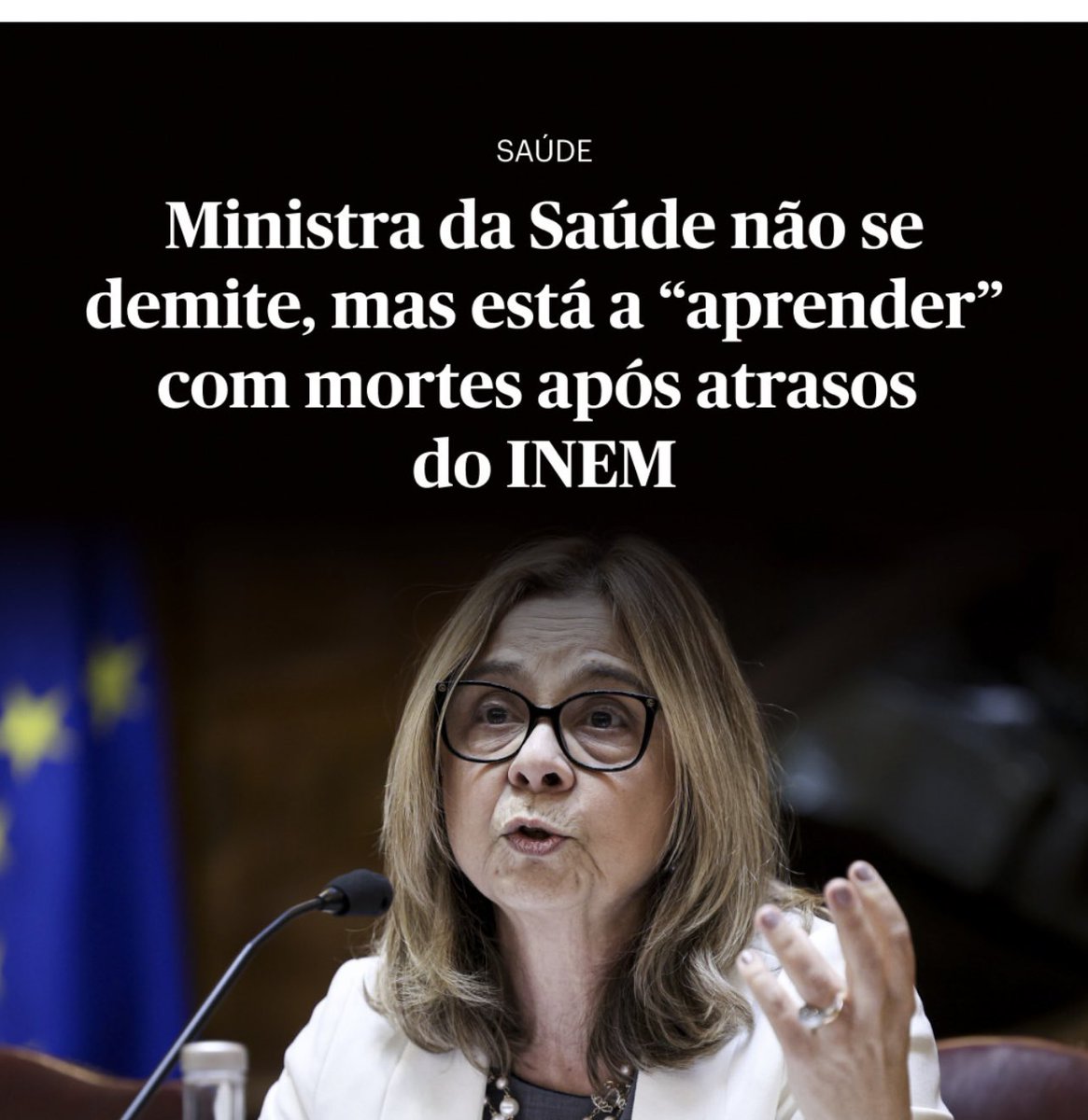carlosp02740287's tweet image. Há uma pergunta óbvia a fazer na sequência desta , quase macabra, declaração de uma ministra : afinal quantas mortes serão precisas até esta governante estar apta para o cargo que Luís Montenegro a nomeou ?
