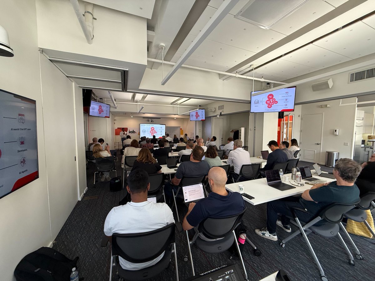 IAB Tech Lab (@iabtechlab) on Twitter photo Full house (including folks on Zoom!) as #IABTechLab CEO <a href="/anthonykatsur/">Anthony Katsur</a> kicks off our Monetizing the Open Web in the Age of AI workshop today in NYC! Full house (including folks on Zoom!) as #IABTechLab CEO <a href="/anthonykatsur/">Anthony Katsur</a> kicks off our Monetizing the Open Web in the Age of AI workshop today in NYC!