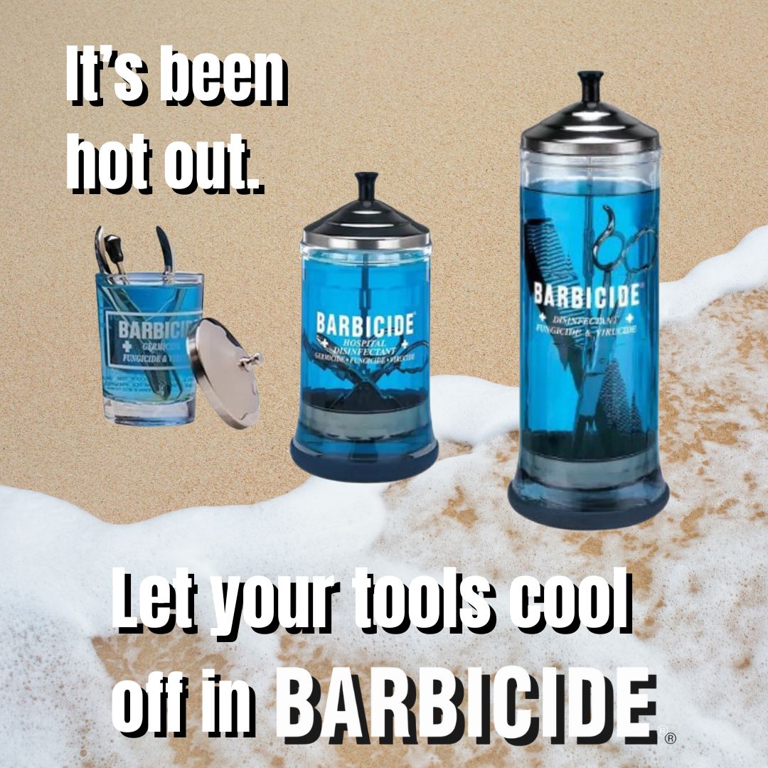 A ten-minute dip is always a good idea. #Barbicide