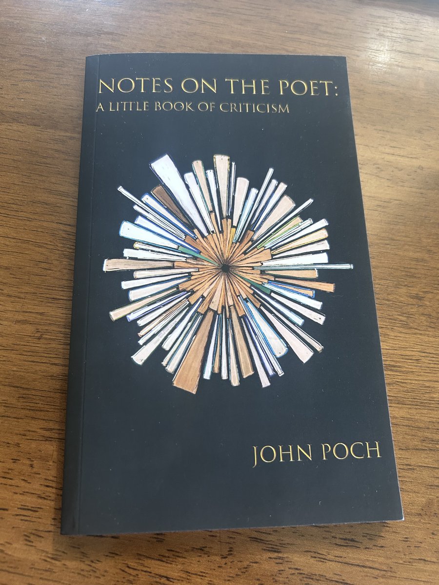Shemaiah Gonzalez (@shemaiahng) on Twitter photo Picked up <a href="/jpoch/">JOHN POCH 💎</a>’s Notes on the Poet: A Little Book of Criticism for a friend.
This book is an opening into the art of aphorism, windows into truth. It is described as “prayer ribbons” or “compressed utterances tied to that space between reading and writing, poet and poem, life Picked up <a href="/jpoch/">JOHN POCH 💎</a>’s Notes on the Poet: A Little Book of Criticism for a friend.
This book is an opening into the art of aphorism, windows into truth. It is described as “prayer ribbons” or “compressed utterances tied to that space between reading and writing, poet and poem, life