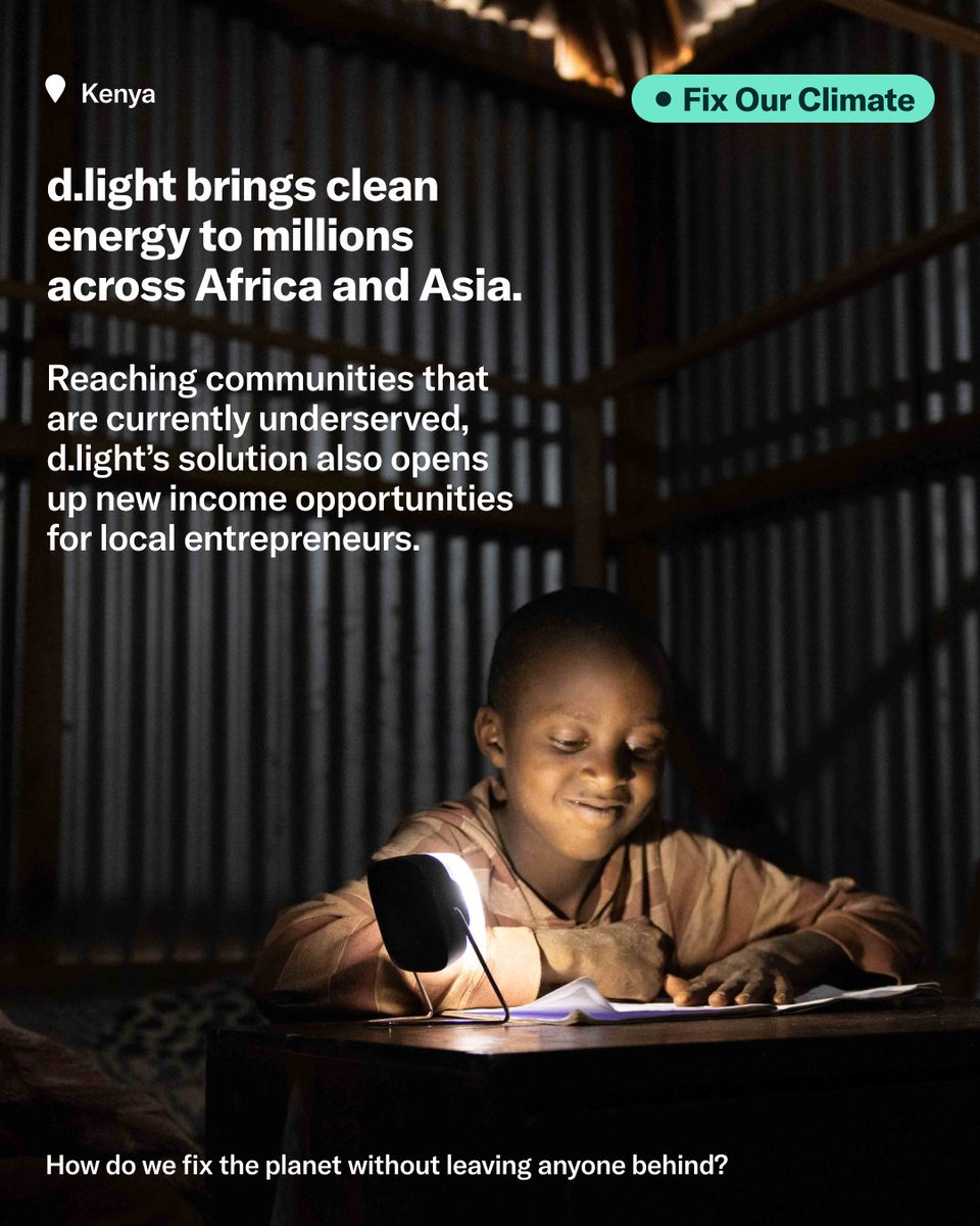 EarthshotPrize's tweet image. Real climate progress brings everyone along.
By expanding access to clean energy and digital tools, Earthshot innovators are showing that local-led climate solutions can improve the lives of those hit hardest by climate change.
Read more: sharedprosperity.earthshotprize.org