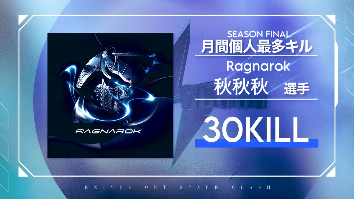 ◤ SKC SEASON FINAL ◢

👑 SEASON KILL KING 👑

総合1位30kill
らぐなろく秋秋秋 <a href="/ctc78/">ァ</a> 

Congratulations ‼︎

#SKC荒野行動リーグ