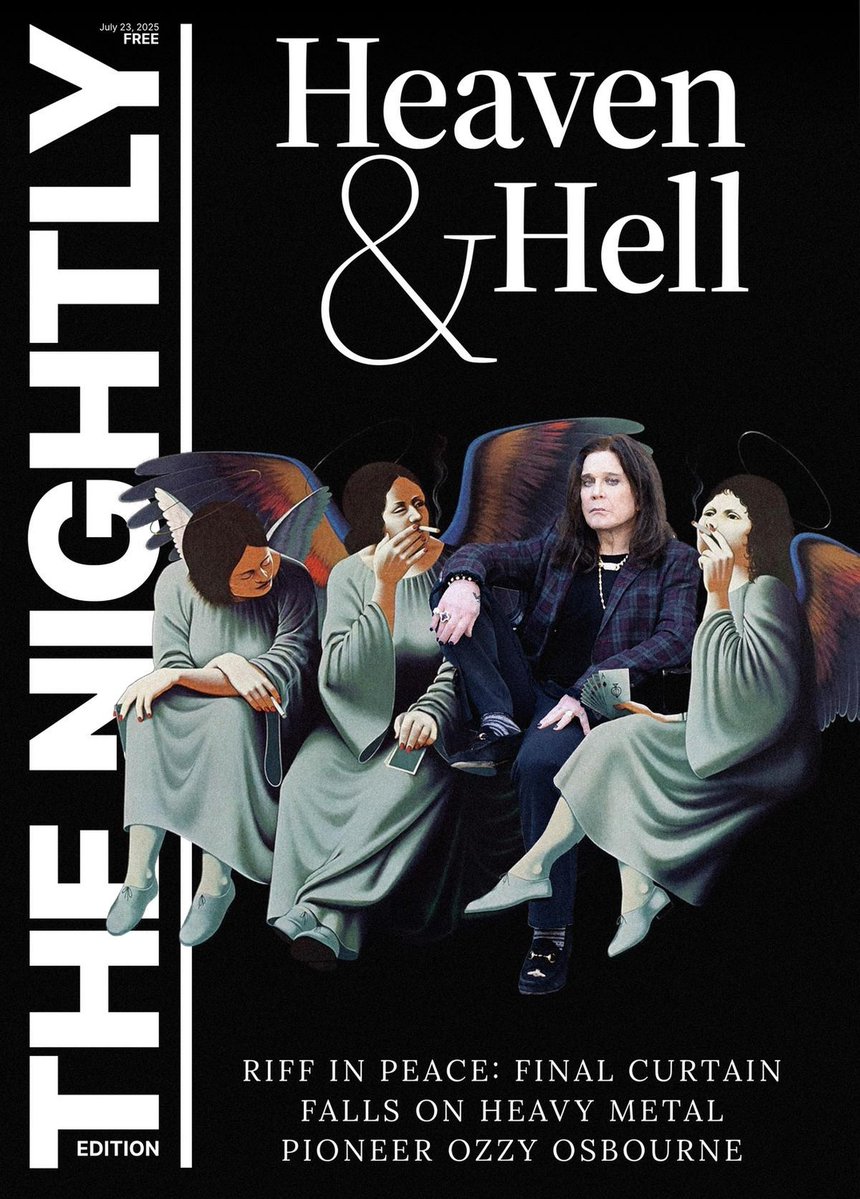 ukpapers's tweet image. π¦πΊ Heaven & Hell
β«Ozzy Osbourne, heavy metal pioneer and reality TV patriarch who redefined pop chaos
β«The Nightly
β«is.gd/5h9p90 π
#frontpagestoday #Australia @thenightlyau