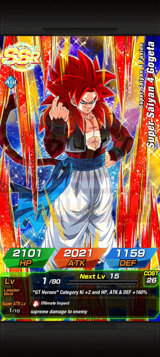 doodar0's tweet image. thank god I got ssj4 gogeta off the 50 ticket summon cuz I didn't even know that sht wasn't guaranteed lmao